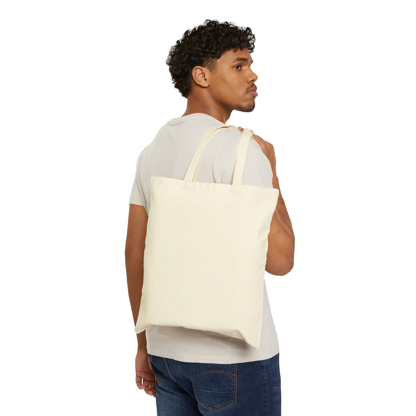 Sea Turtle & Coral Canvas Tote — Eco Beach Bag with “Let It Drift” Watercolor Design