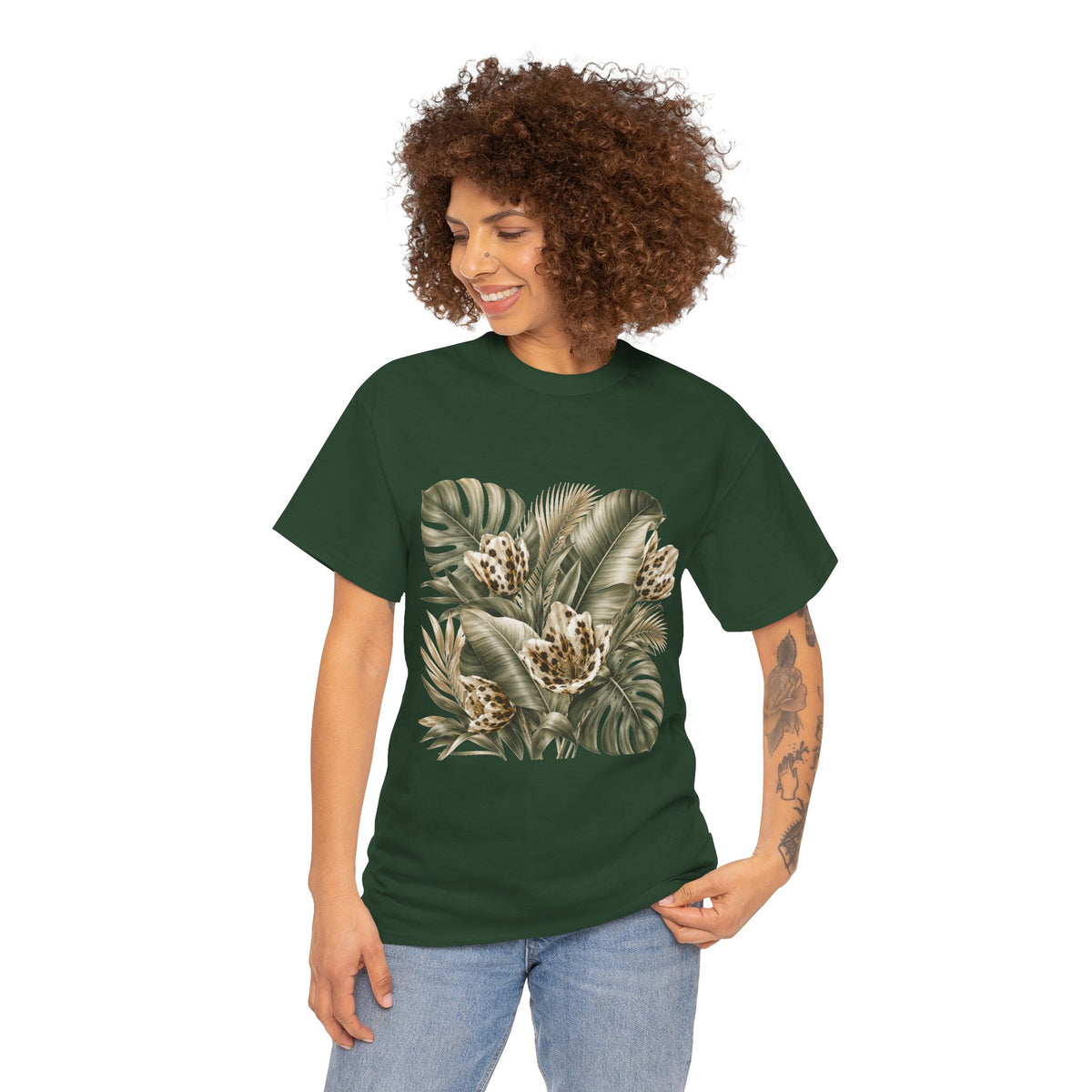 Tropical Tulips Floral Tee — Graphic T-Shirt