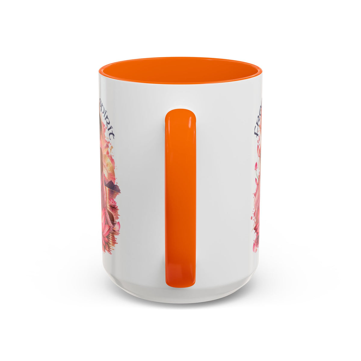 Free Spirit Floral Accent Coffee Mug – Lotus Boho 11/15oz