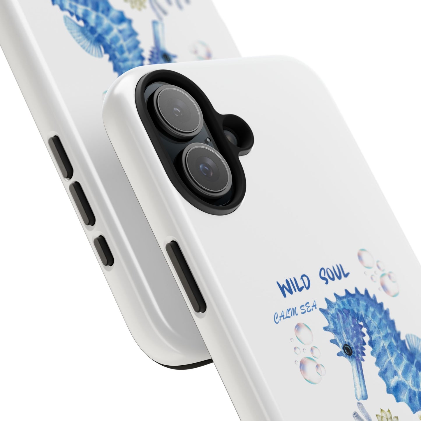 Seahorse 'Wild Soul' Tough Phone Case — Blue Ocean Protective Cover