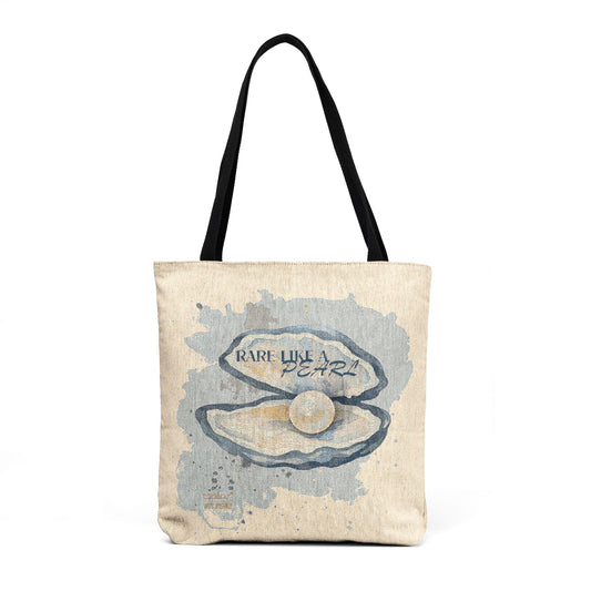 Woven Tote — Vintage Pearl Shell Beach Tote Bag