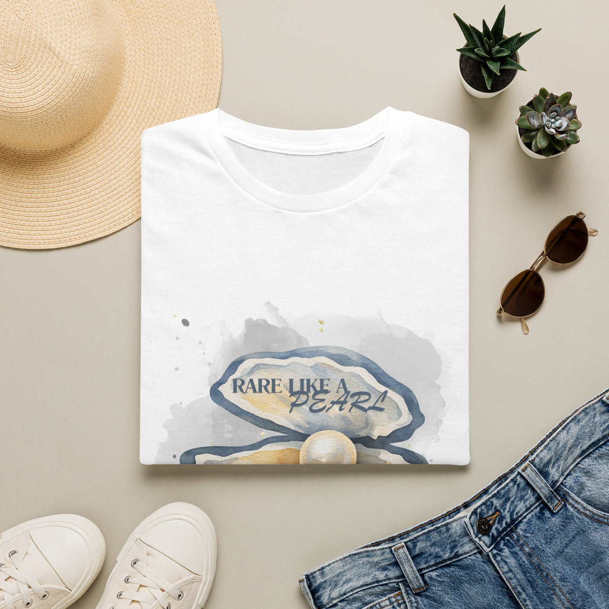 Rare Like a Pearl T-Shirt — Nautical Inspirational Graphic Tee