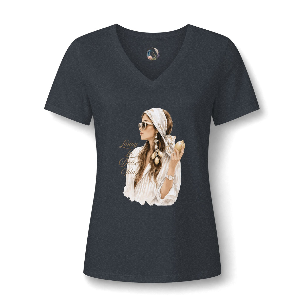 Boho Beach Woman V-Neck Tee
