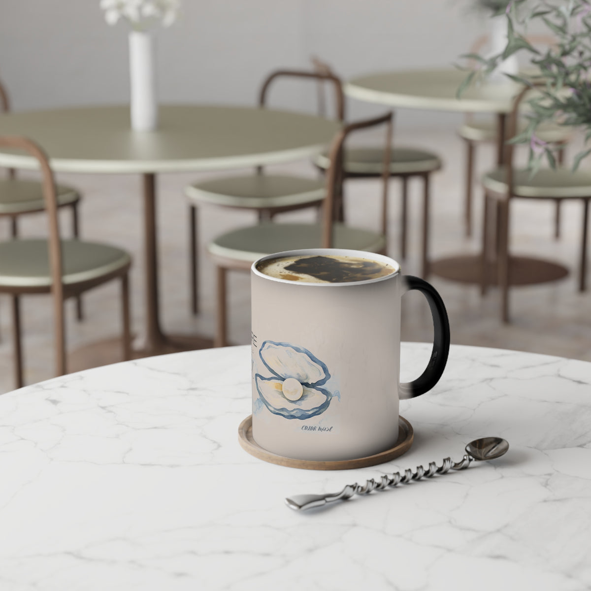 Color-Changing Mug — “Rare Like a Pearl” Inspirational Pearl Design