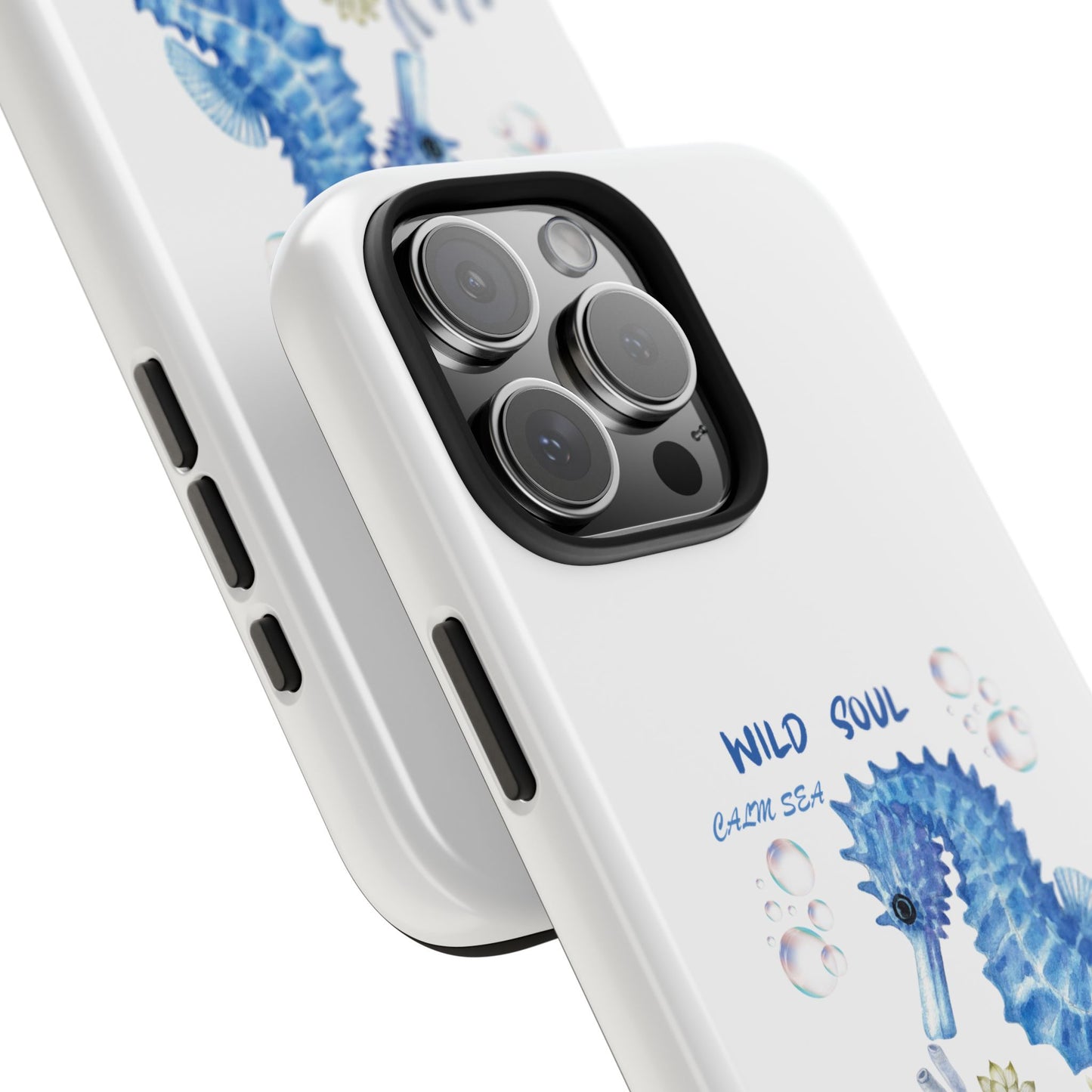 Seahorse 'Wild Soul' Tough Phone Case — Blue Ocean Protective Cover