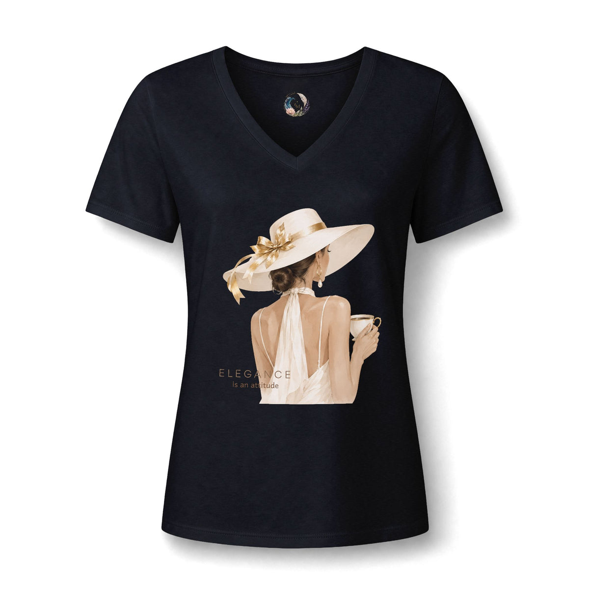 Women's Relaxed Heather CVC V-Neck Tee