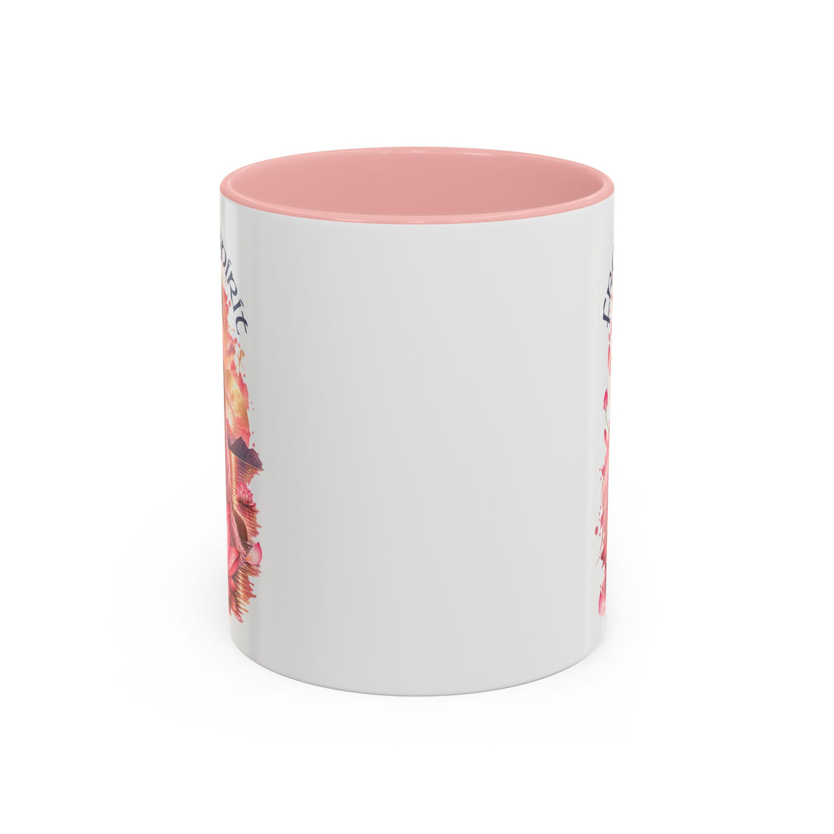 Free Spirit Floral Accent Coffee Mug – Lotus Boho 11/15oz