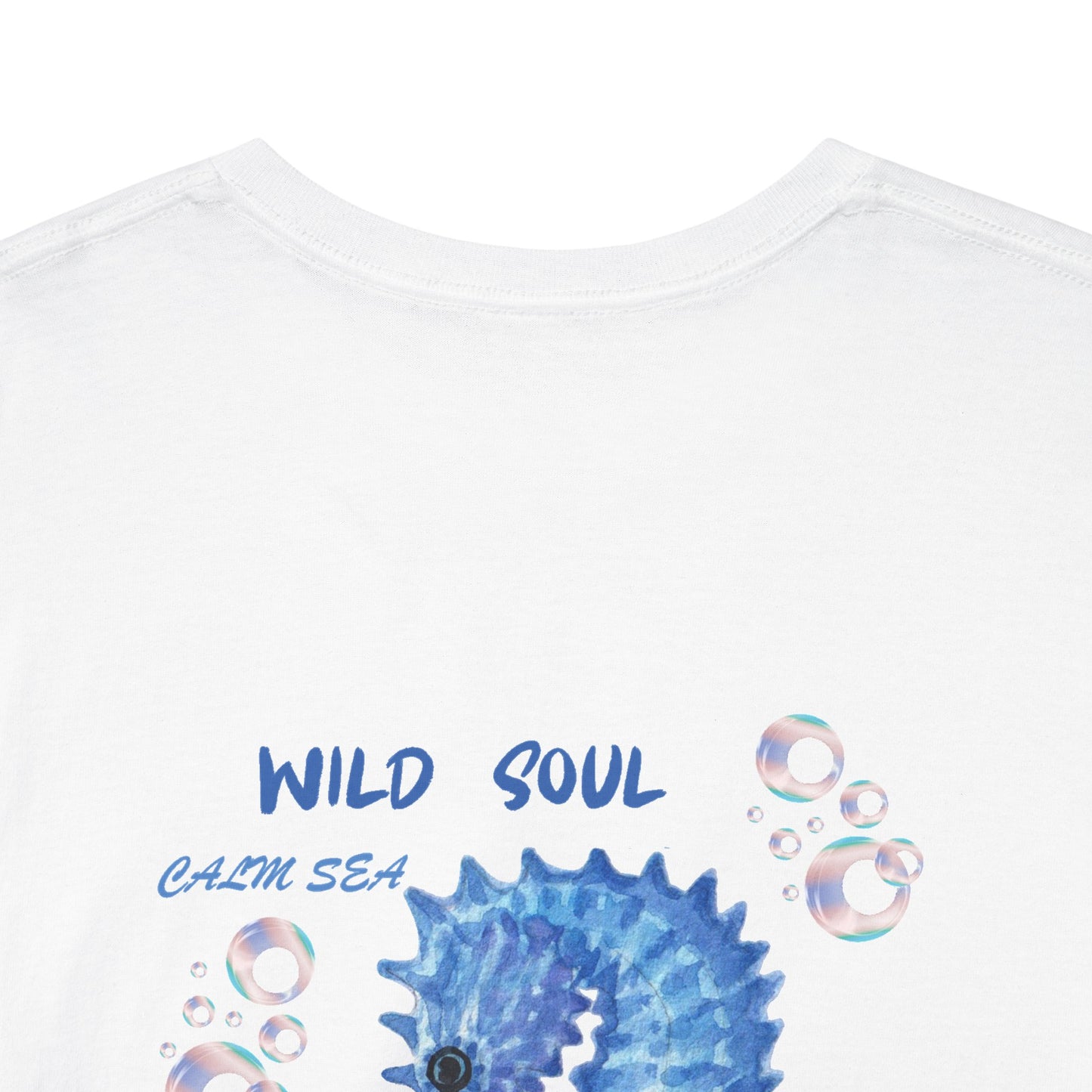 Seahorse Wild Soul T-Shirt — Blue Ocean Graphic Tee