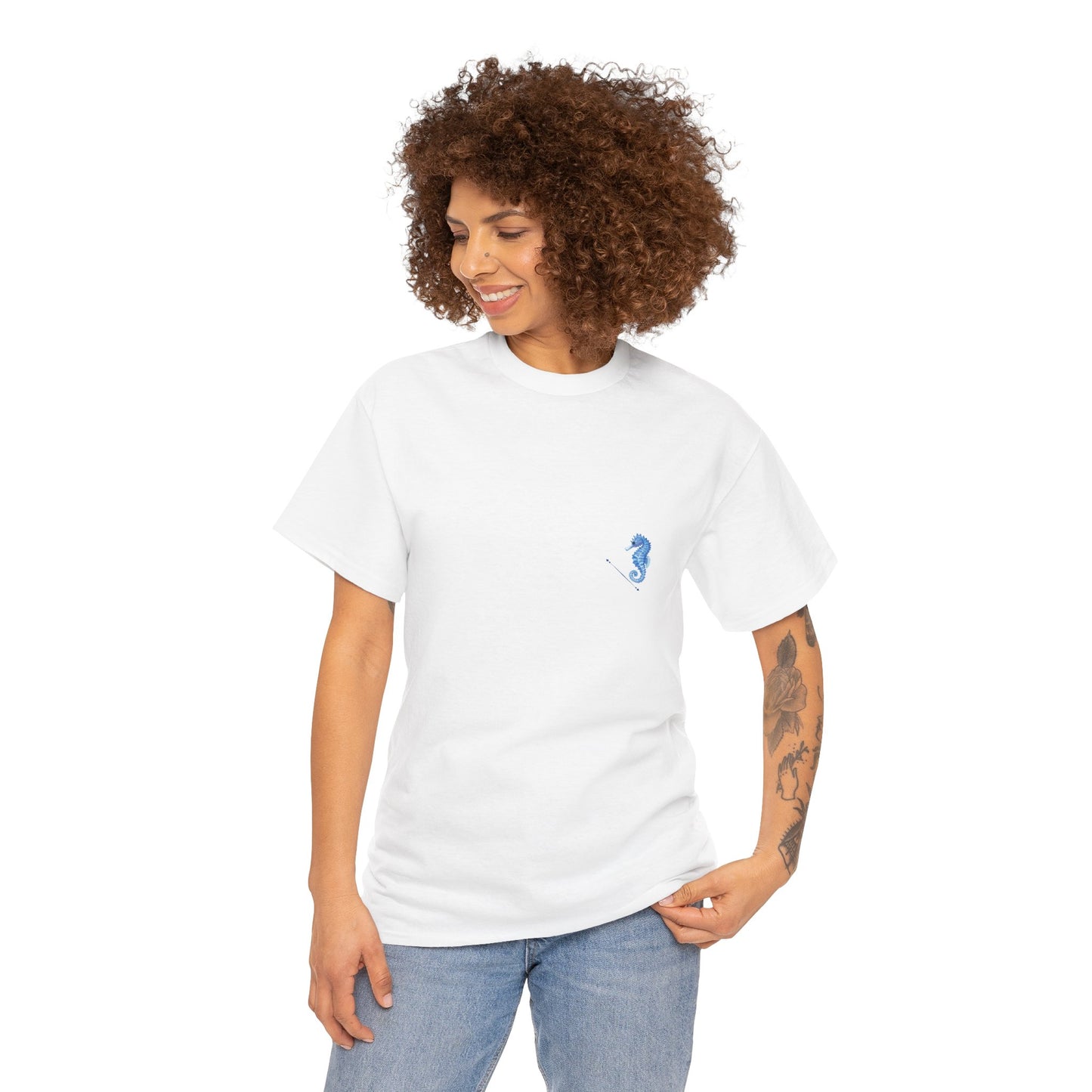 Seahorse Wild Soul T-Shirt — Blue Ocean Graphic Tee