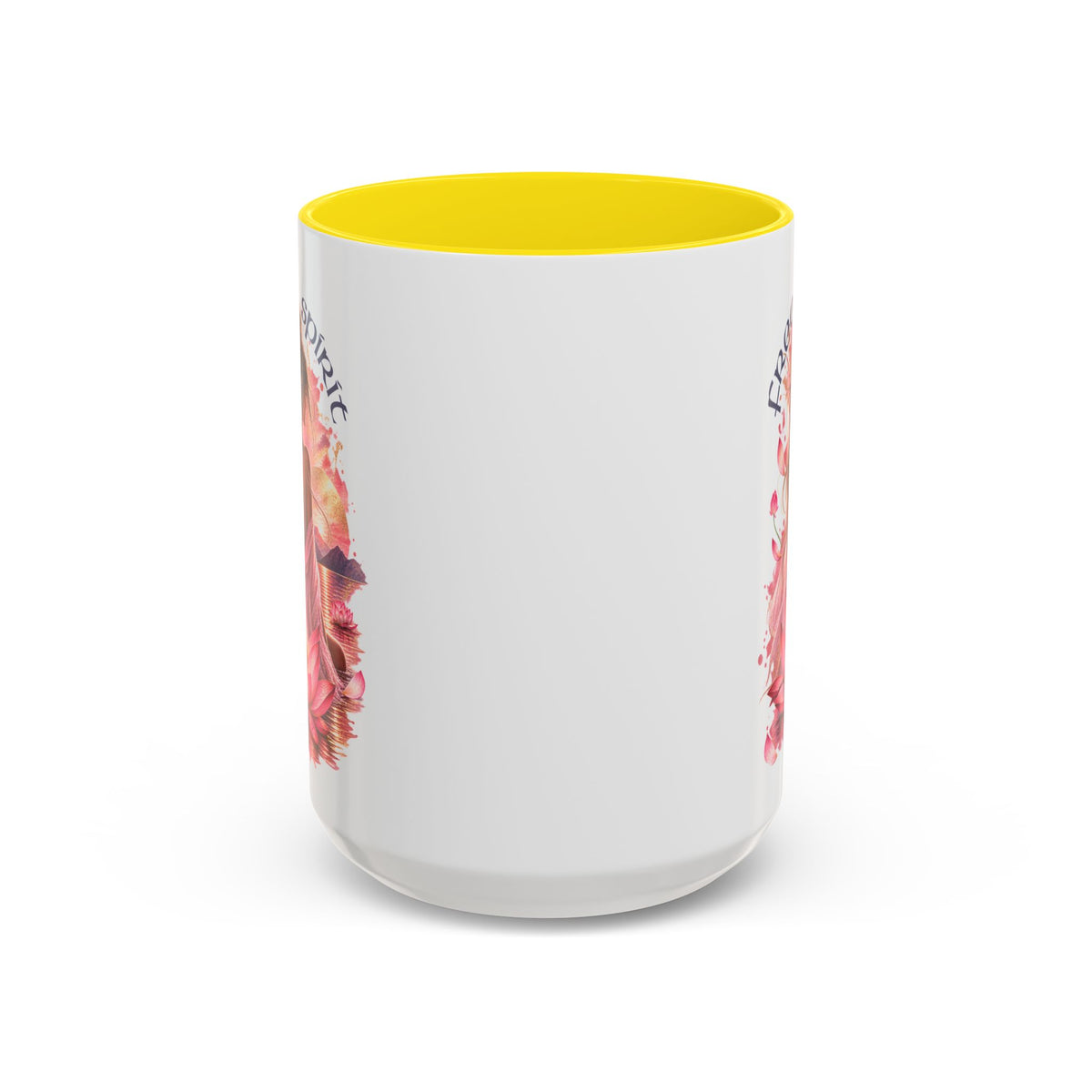 Free Spirit Floral Accent Coffee Mug – Lotus Boho 11/15oz