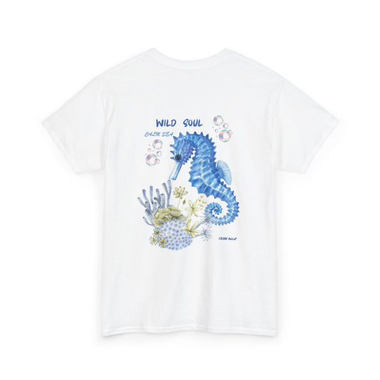 Seahorse Wild Soul T-Shirt — Blue Ocean Graphic Tee