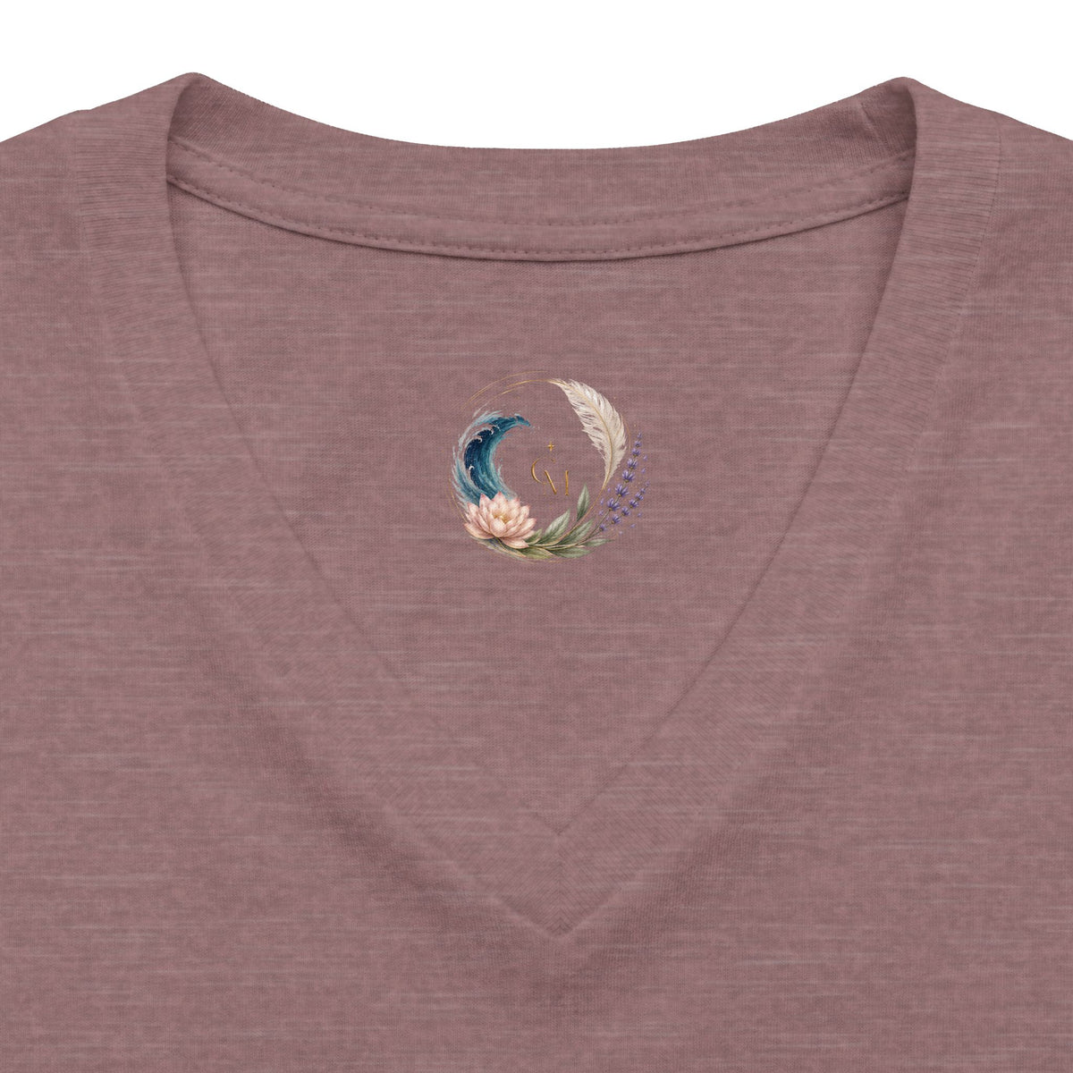 Boho Beach Woman V-Neck Tee