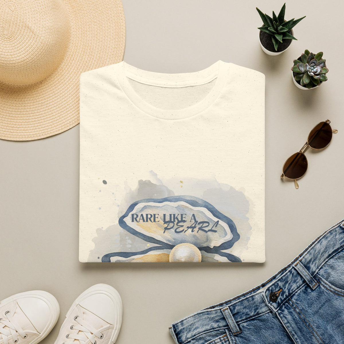 Rare Like a Pearl T-Shirt — Nautical Inspirational Graphic Tee