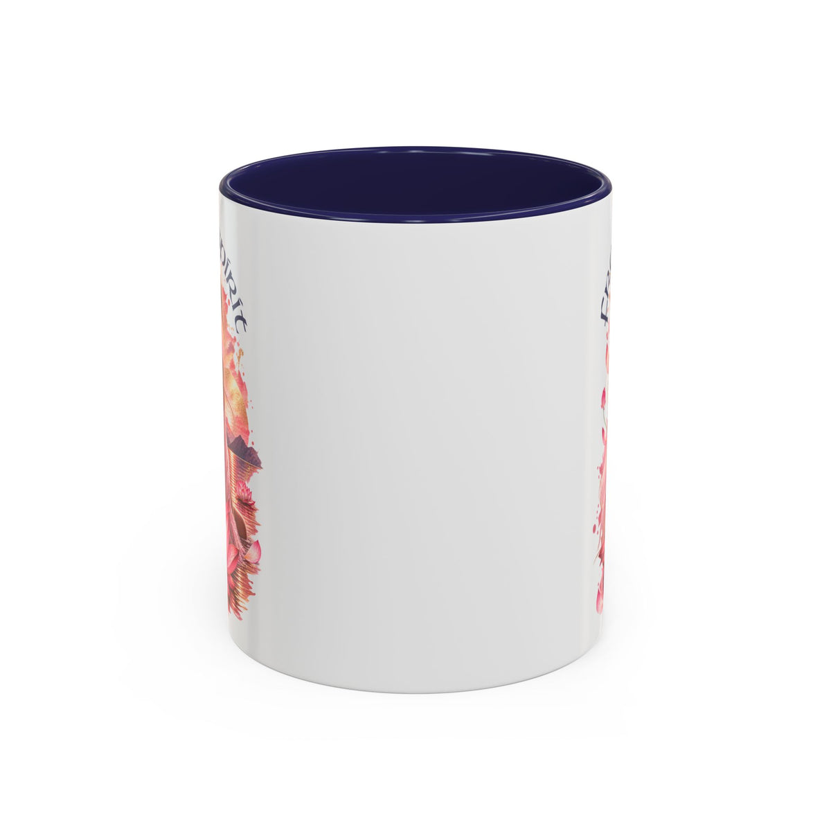 Free Spirit Floral Accent Coffee Mug – Lotus Boho 11/15oz