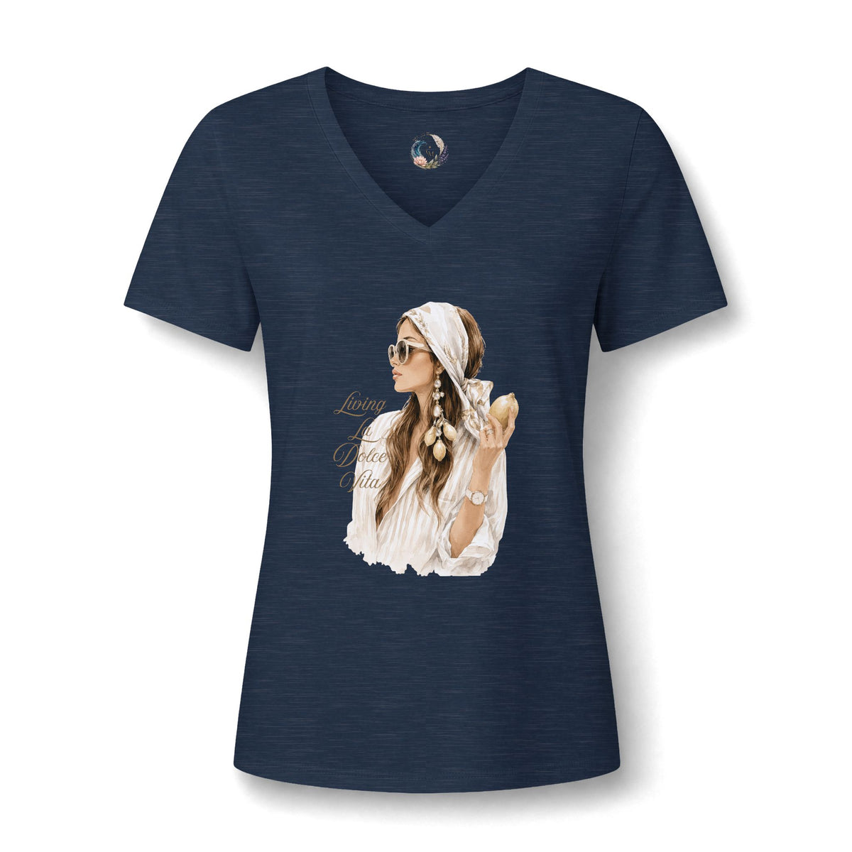 Boho Beach Woman V-Neck Tee