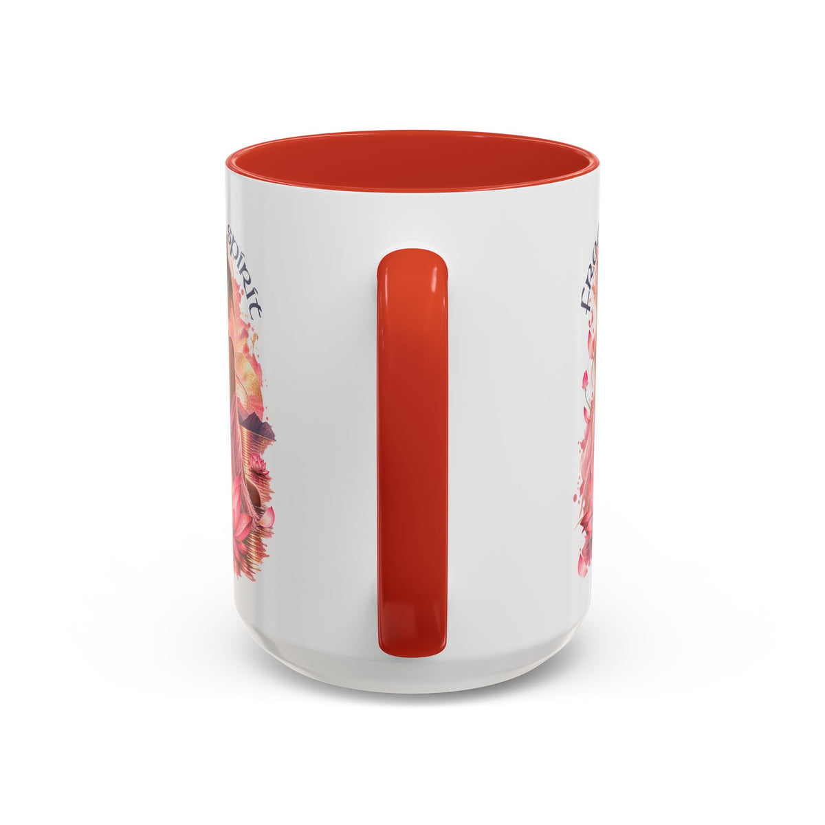 Free Spirit Floral Accent Coffee Mug – Lotus Boho 11/15oz
