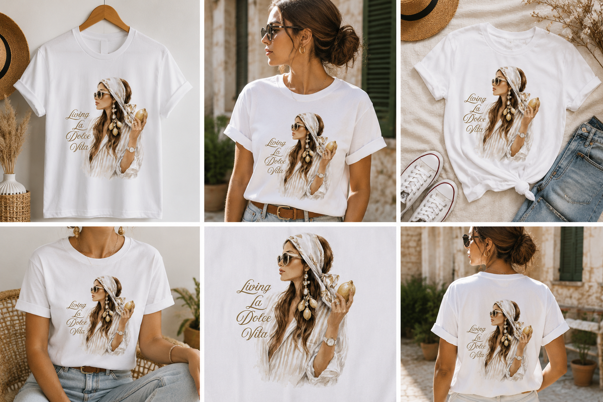 Boho Beach Woman V-Neck Tee