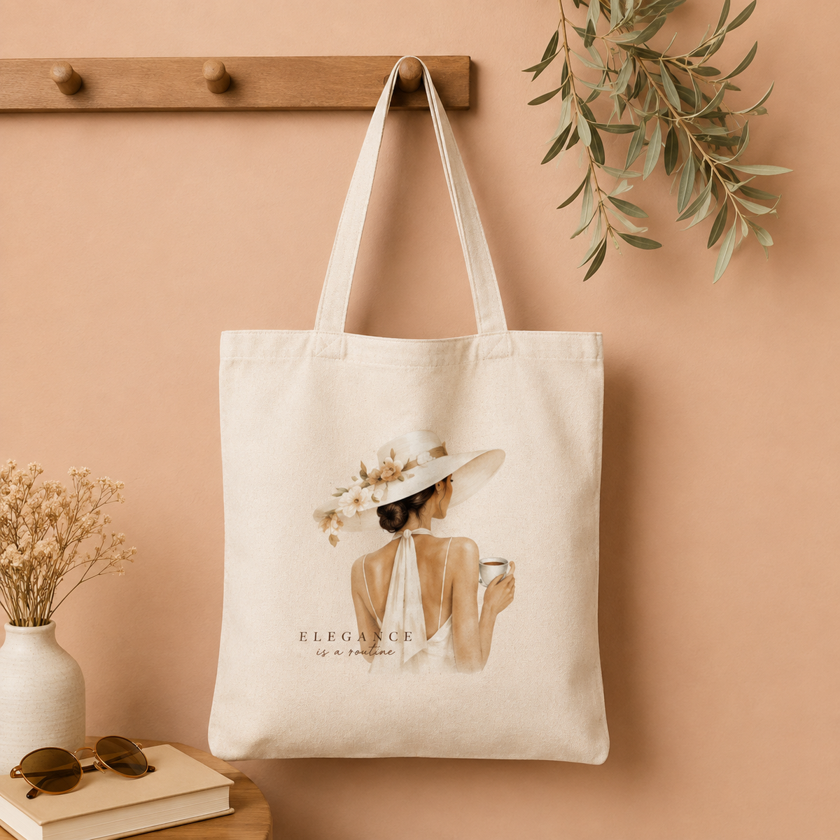 Elegance is a attitude - Cotton Tote