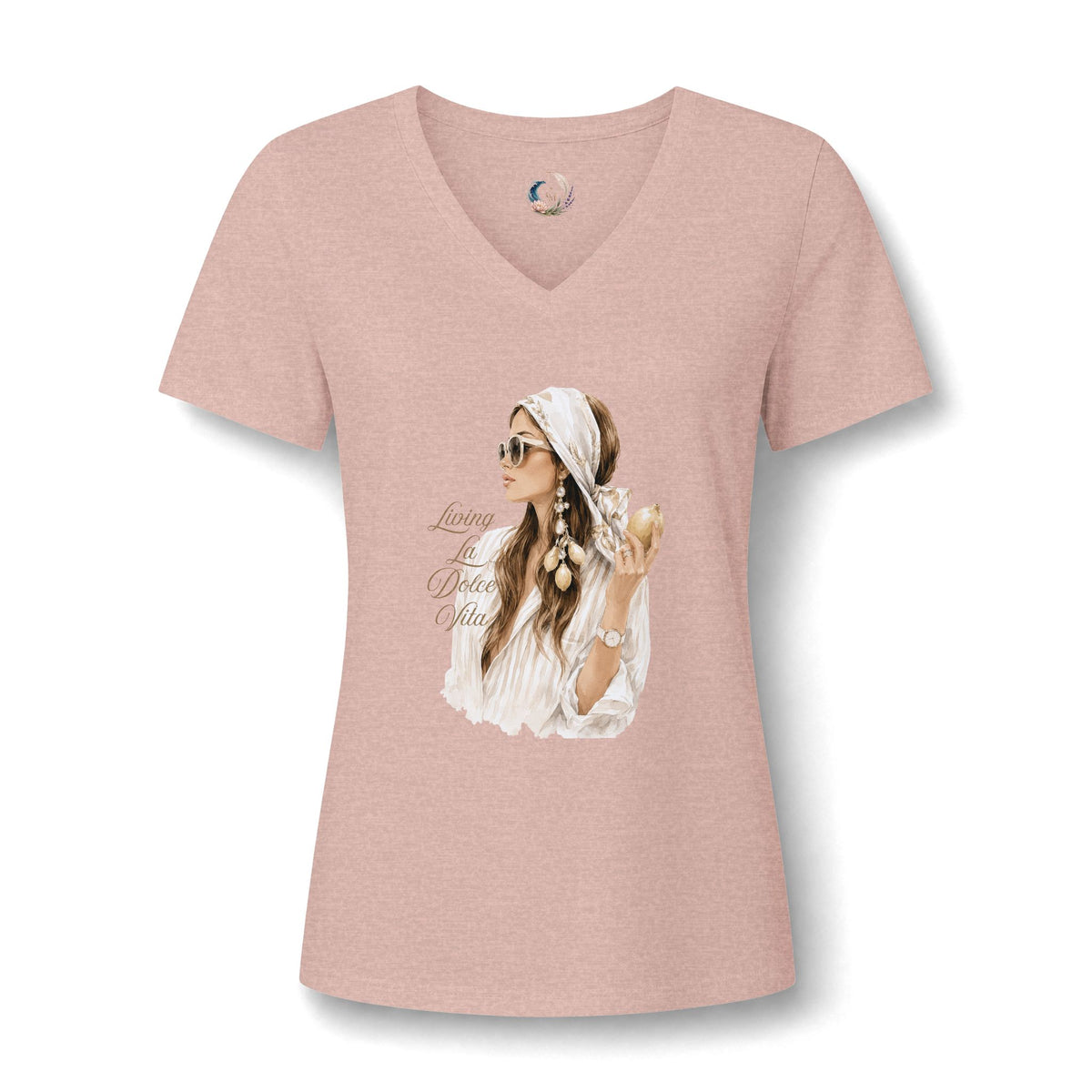Boho Beach Woman V-Neck Tee