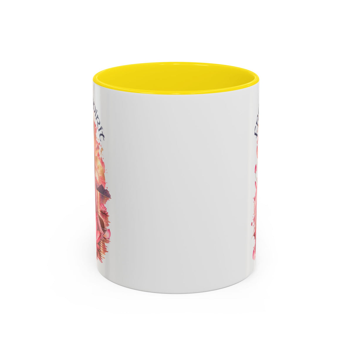 Free Spirit Floral Accent Coffee Mug – Lotus Boho 11/15oz