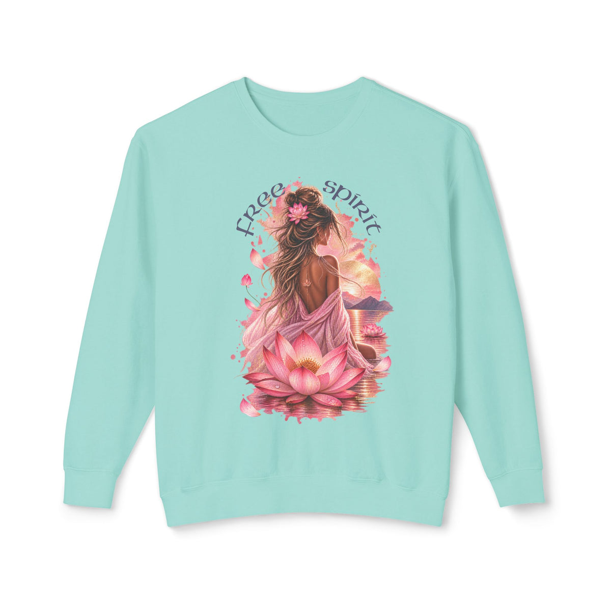Free spirit - Unisex Lightweight Crewneck Sweatshirt