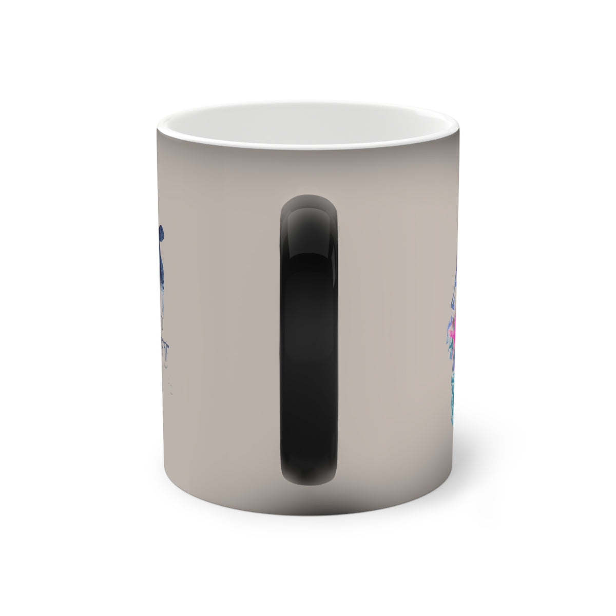 Sea Turtle "Born to Drift" Ocean Heat-Reacted Coffee Cup