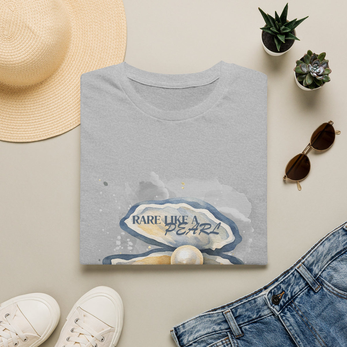 Rare Like a Pearl T-Shirt — Nautical Inspirational Graphic Tee