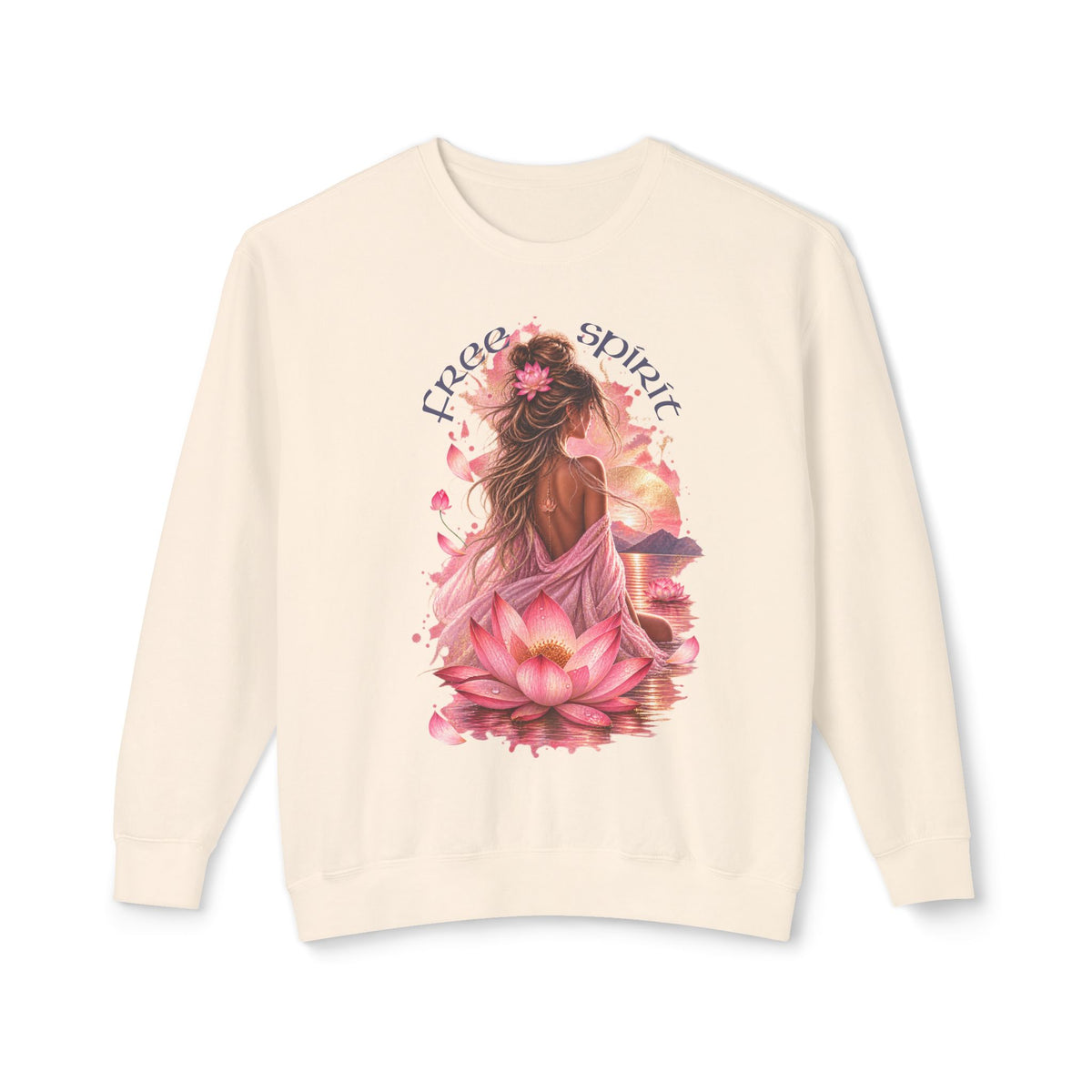 Free spirit - Unisex Lightweight Crewneck Sweatshirt