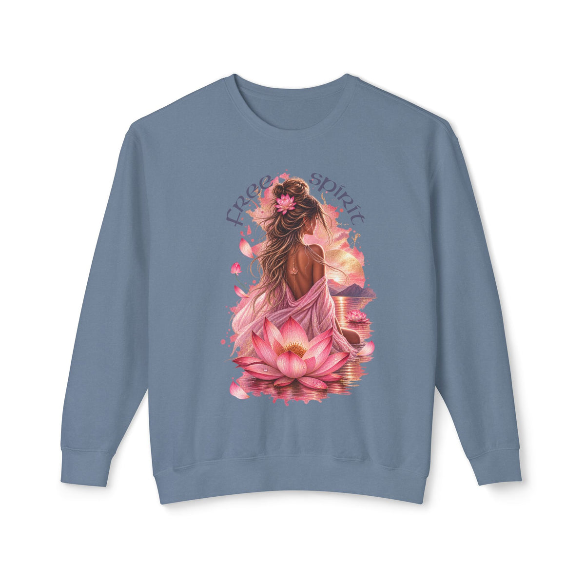 Free spirit - Unisex Lightweight Crewneck Sweatshirt