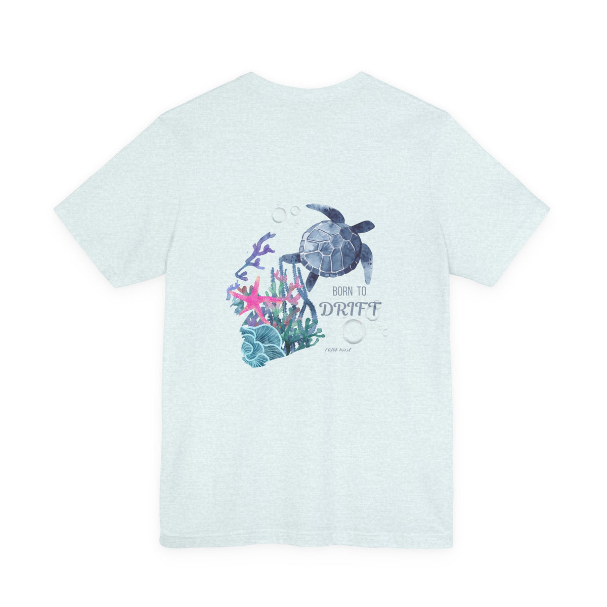 Sea Turtle Graphic Tee – "Born to Drift" Ocean Vibes T‑Shirt