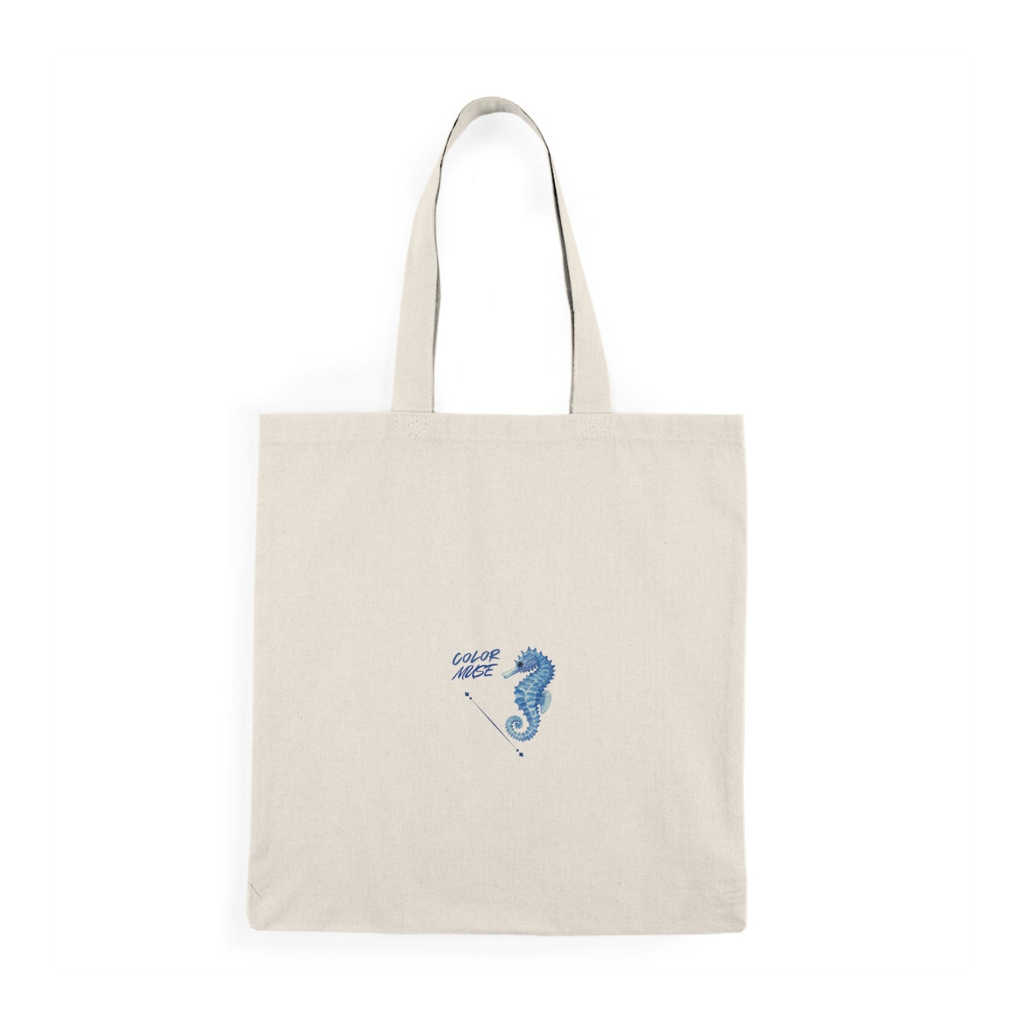 Seahorse Natural Tote Bag – Beachy Reusable Tote