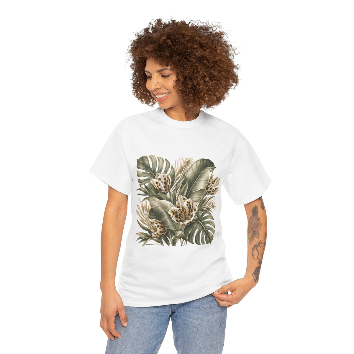 Tropical Tulips Floral Tee — Graphic T-Shirt