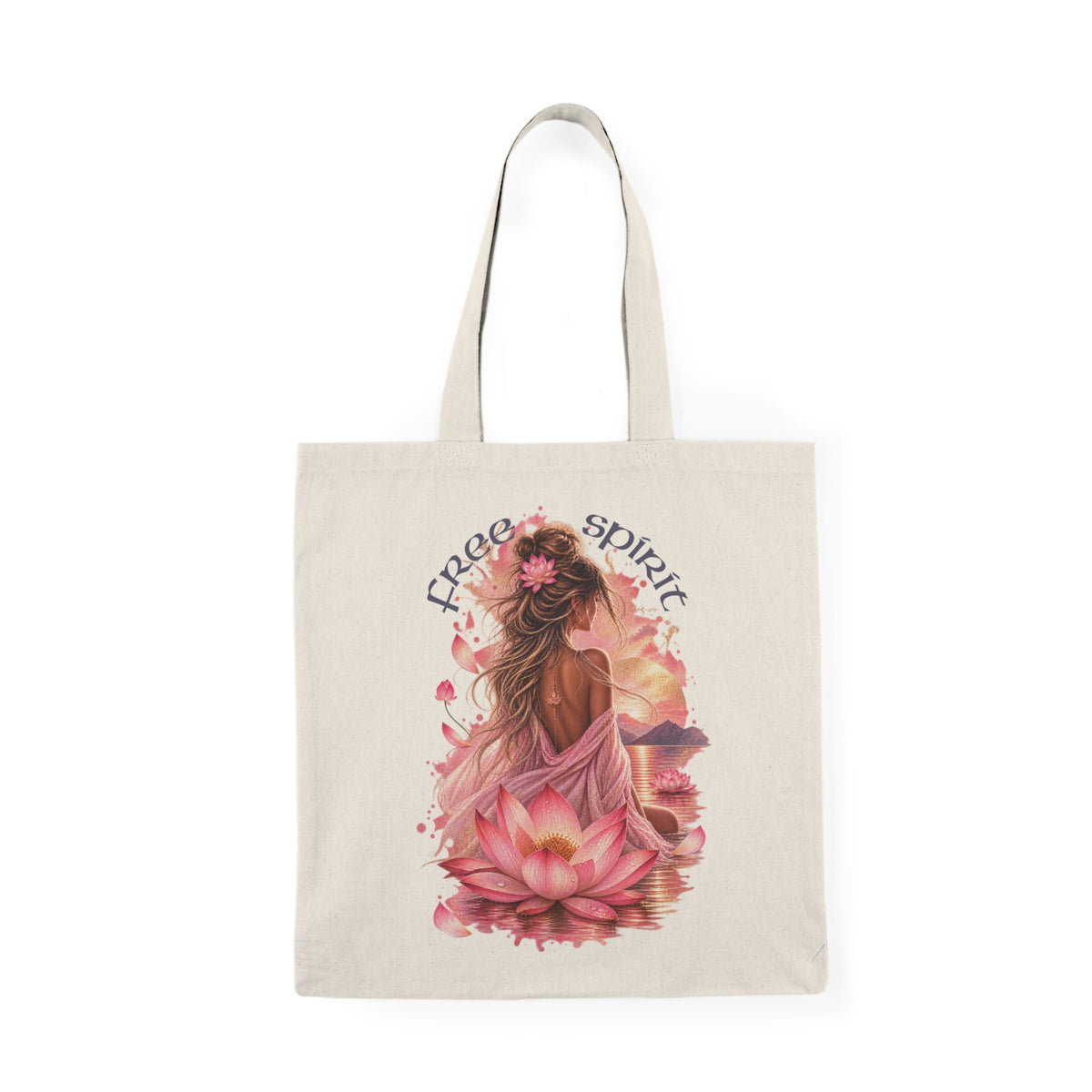 Free Spirit Lotus Tote Bag