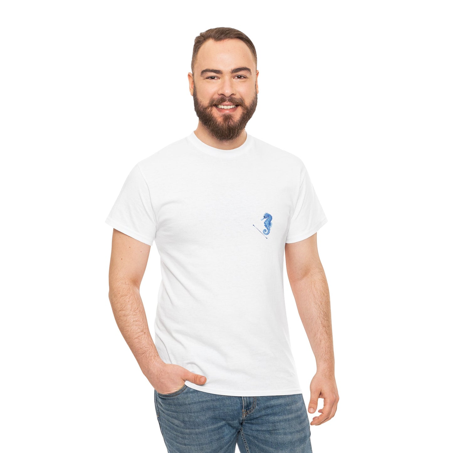 Seahorse Wild Soul T-Shirt — Blue Ocean Graphic Tee