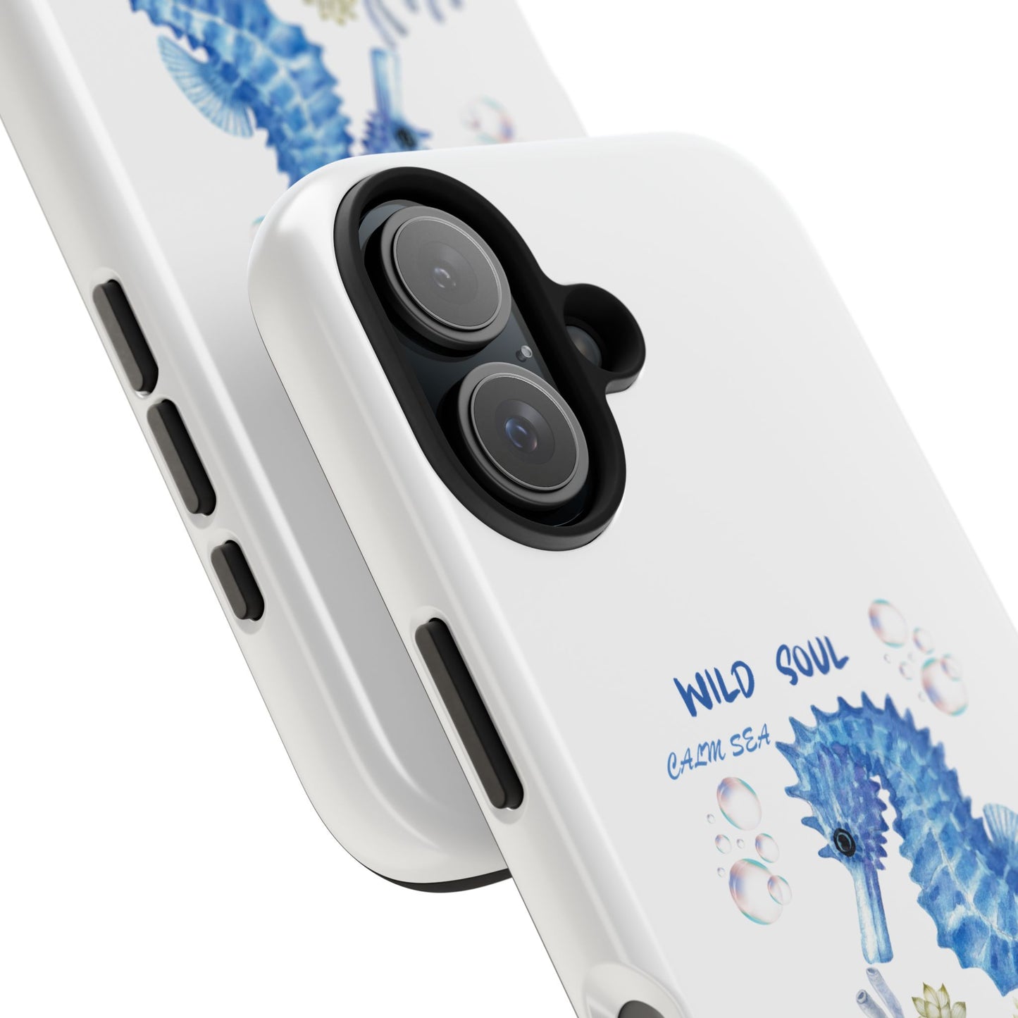 Seahorse 'Wild Soul' Tough Phone Case — Blue Ocean Protective Cover