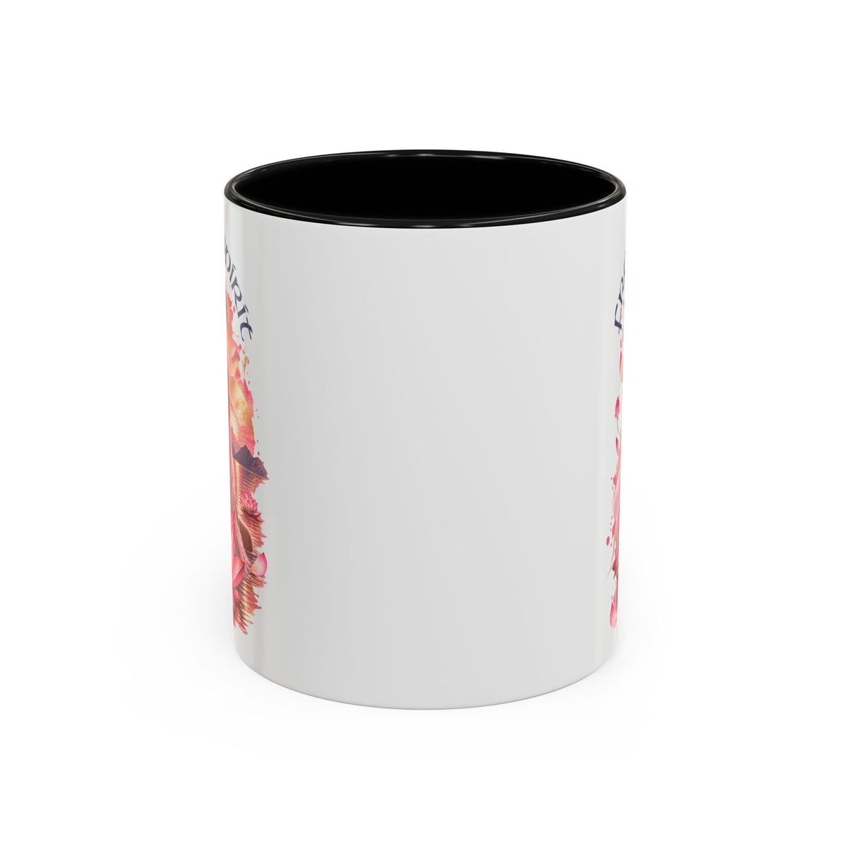 Free Spirit Floral Accent Coffee Mug – Lotus Boho 11/15oz