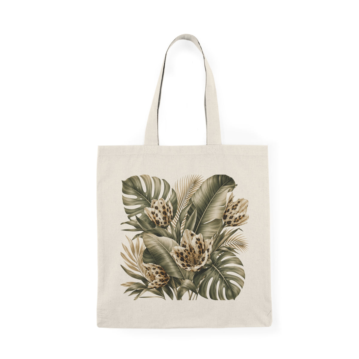Tropical Tulip Print Tote Bag