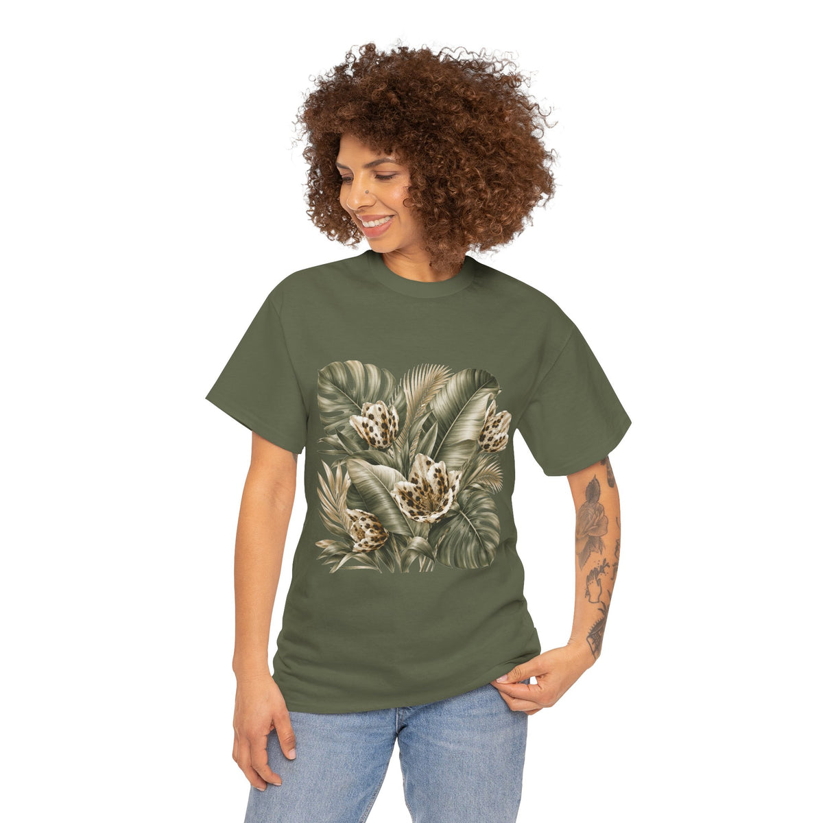 Tropical Tulips Floral Tee — Graphic T-Shirt