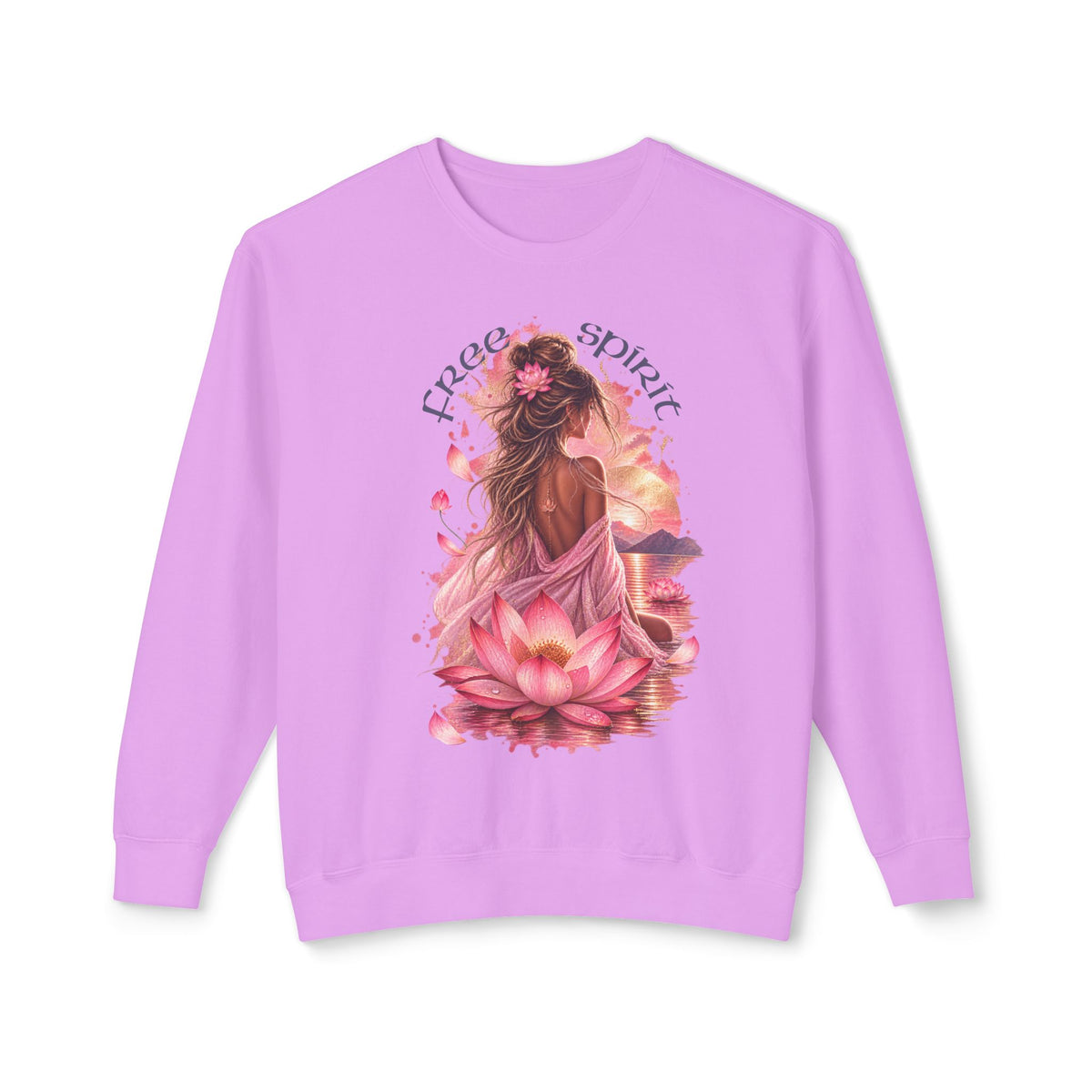 Free spirit - Unisex Lightweight Crewneck Sweatshirt