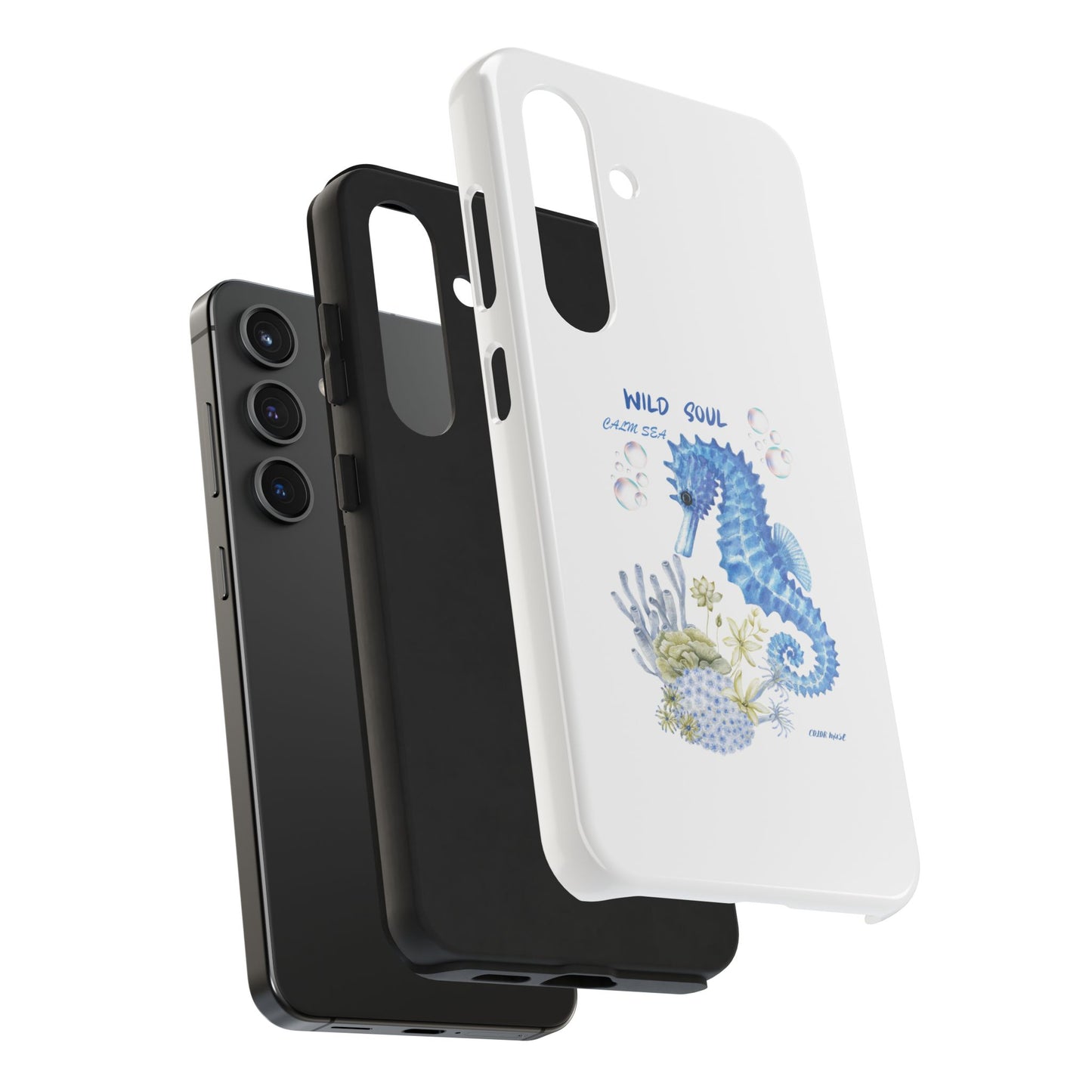 Seahorse 'Wild Soul' Tough Phone Case — Blue Ocean Protective Cover
