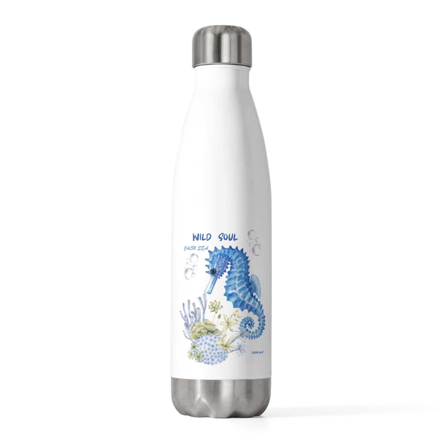 Seahorse 'Wild Soul' 20oz Insulated Bottle – Ocean Beach Water Bottle