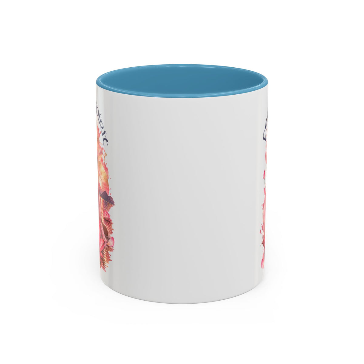 Free Spirit Floral Accent Coffee Mug – Lotus Boho 11/15oz