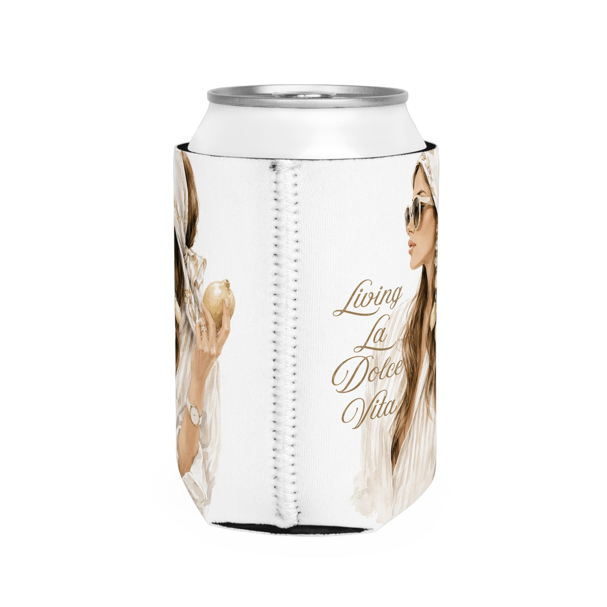 Can Cooler Sleeve - "Living La Dolce Vita"